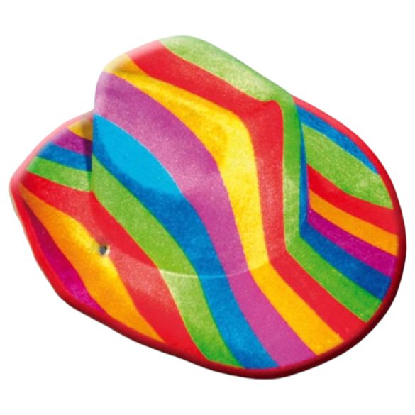 Pride kaubojaus skrybėlė (vaivorykštė)