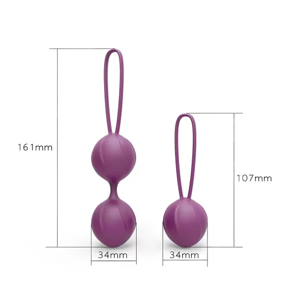 Engily Ross Kelly - geišos kamuoliukų rinkinys 2 vnt - violetiniai