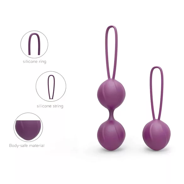 Engily Ross Kelly - geišos kamuoliukų rinkinys 2 vnt - violetiniai