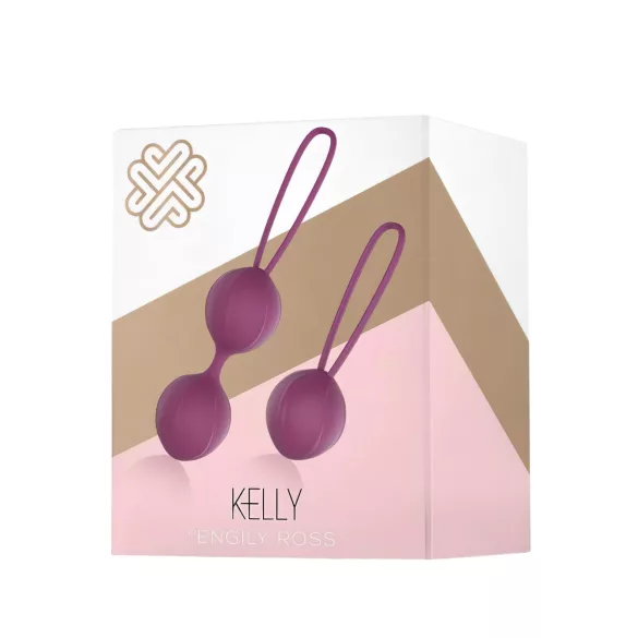 Engily Ross Kelly - geišos kamuoliukų rinkinys 2 vnt - violetiniai