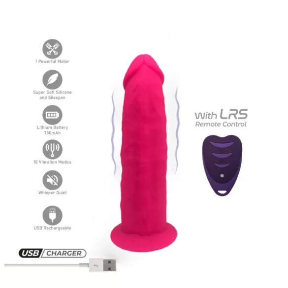 Silexd - vibratorius su siurbtuku ir pulteliu - rožinis
