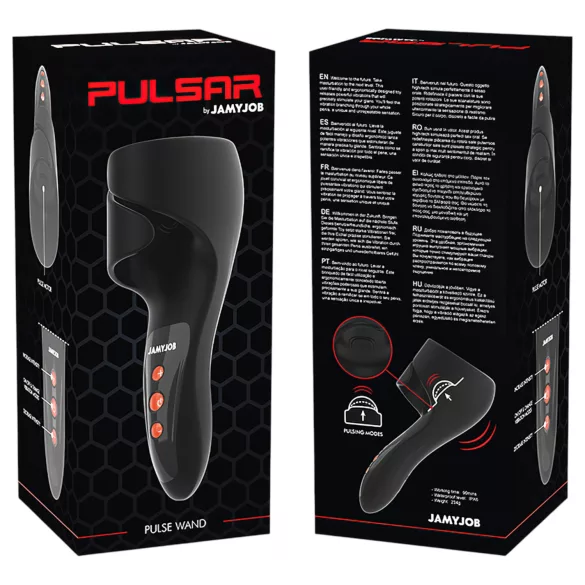 JamyJob - pulsatorinis galvutės vibratorius - juodas