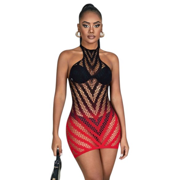 Subblime 952242 - permatomo tinklelio suknelė - raudona - XS-M