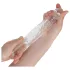 Addicted Toys - penio mova su sėklidžių žiedu - 23 cm - permatoma