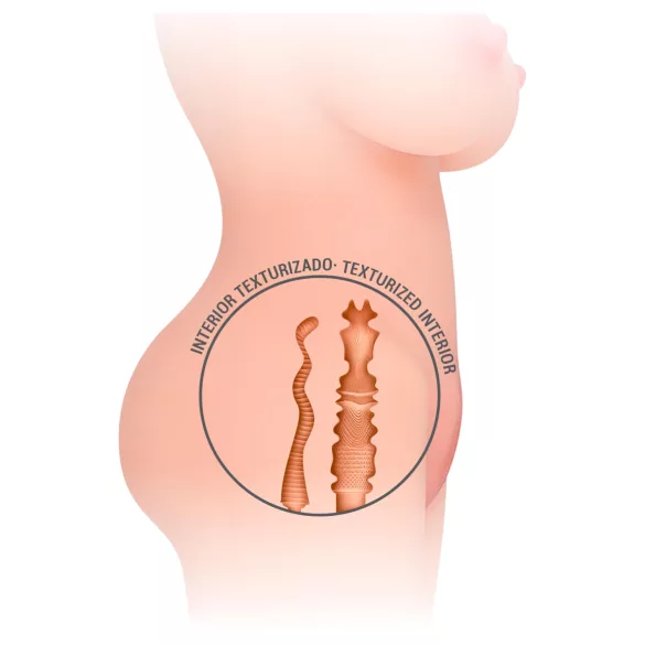 Intense Deep Touch Jesse - masturbatorius torsas - realistiškas - kūno spalvos