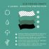 Adalet Ocean įprastos menstruacinės kelnaitės (juodos) - M