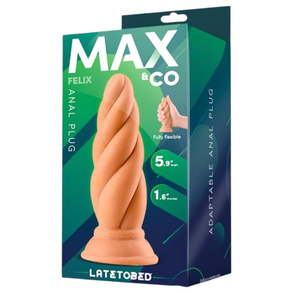 Max & Co Felix - analinis kaištis su sraigtu - 15 cm natūralios spalvos