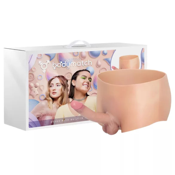 INTOYOU - prisegamas realistiškas dildo - natūralios spalvos