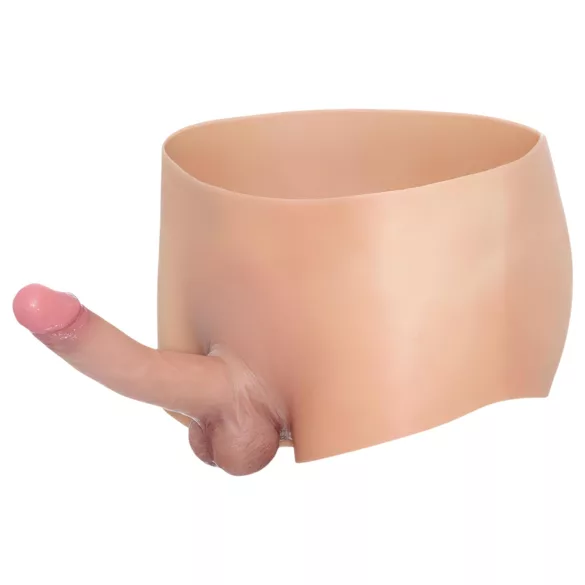 INTOYOU - prisegamas realistiškas dildo - natūralios spalvos