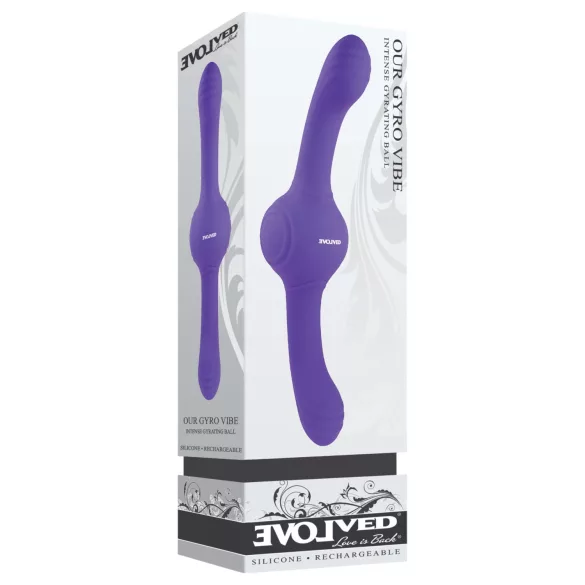 Evolved - dvigubas vibratorius moterims - vibruojantis, įkraunamas, violetinis