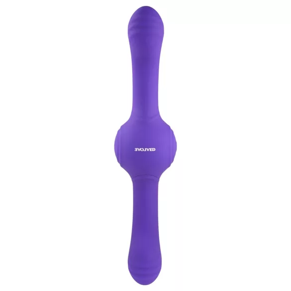 Evolved - dvigubas vibratorius moterims - vibruojantis, įkraunamas, violetinis