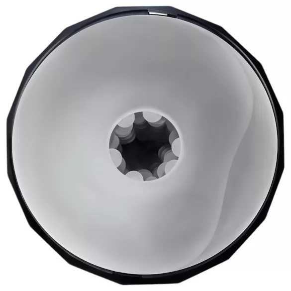 Playboy Solo Stroker - įkraunamas siurbimo masturbatorius (juodas)