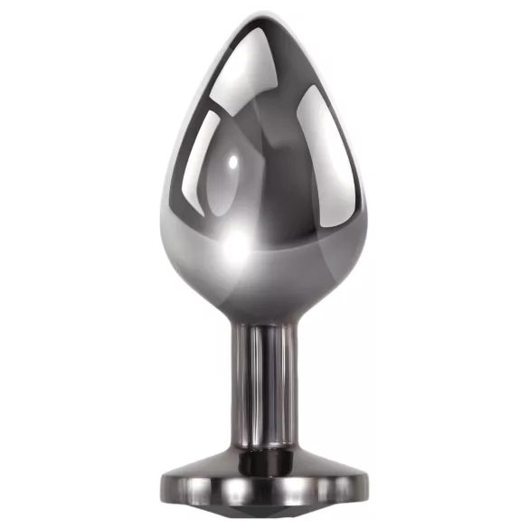 „Evolved Black Gem“ - metalinių analinių kaiščių rinkinys su juodu akmeniu (sidabrinis)