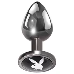 Playboy Tux - analinis kaištis - mažas - sidabrinis