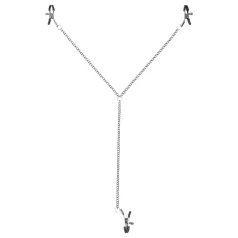Sei Mio - krūtinės ir lytinių lūpų spaustukai - juodi