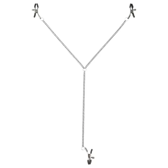 Sei Mio - krūtinės ir lytinių lūpų spaustukai - juodi