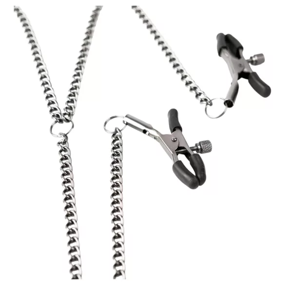 Sei Mio - krūtinės ir lytinių lūpų spaustukai - juodi