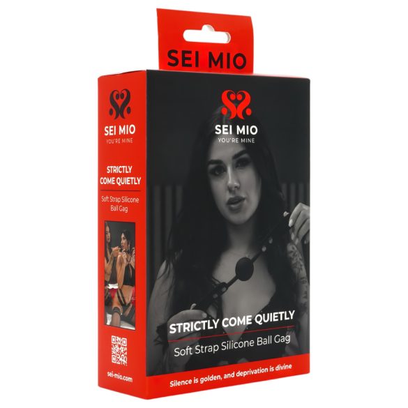 Sei Mio - burnos kaištis su rutuliuku - juodas