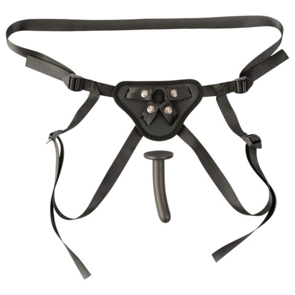 Sei Mio - prisegamas dildo su diržais - 12,5 cm juodas