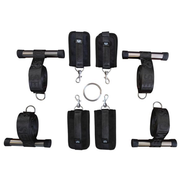 Sei Mio - durų tvirtinama bondage kryžius - juodos spalvos