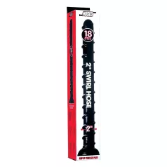 Hosed Swirl Tchick - analinis dildo - ilgas - juodas