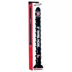 Hosed Swirl Tchick - analinis dildo - ilgas - juodas