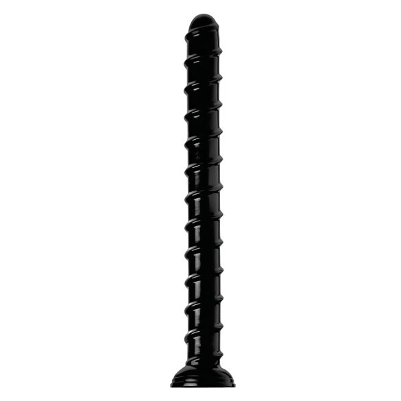 Hosed Swirl Tchick - analinis dildo - ilgas - juodas
