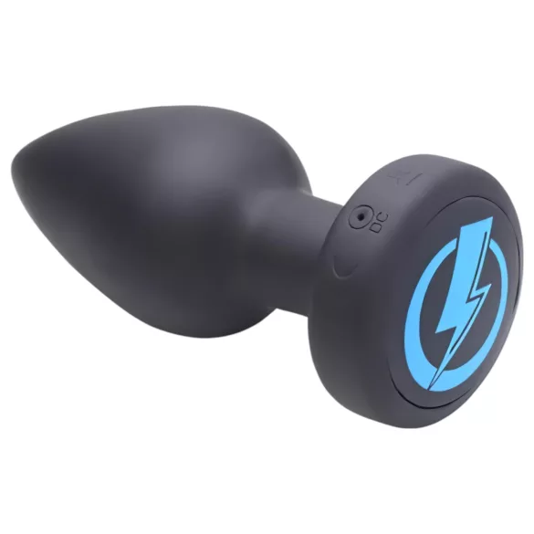 XR Brands - Zeus - radijo bangomis valdomas E-Stim analinis vibratorius (juodas)