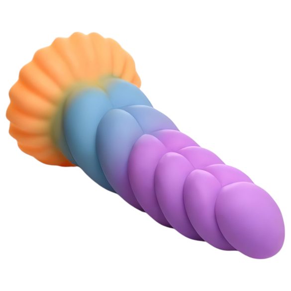 Creature Cocks Mystique - vienaragio dildo - 21 cm - violetinė geltona