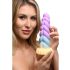 Creature Cocks Mystique - vienaragio dildo - 21 cm - violetinė geltona