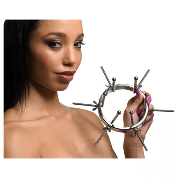 XR Brands Oculus - analinis plėtiklis - nerūdijantis plienas - sidabrinis