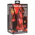 Creature Cocks Hell Kiss - susuktas silikoninis dildo - 19 cm (raudonas)