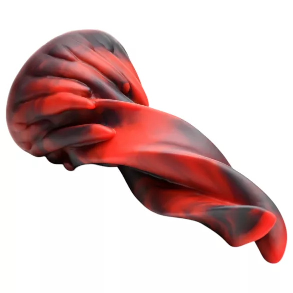 Creature Cocks Hell Kiss - susuktas silikoninis dildo - 19 cm (raudonas)