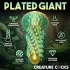 Creature Cocks Stegosaurus - silikoninis dildo - 20cm - žalia