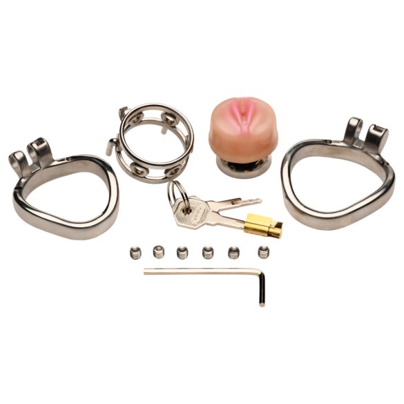 XR Brands - penio narvas su dirbtine makštimi - sidabrinis