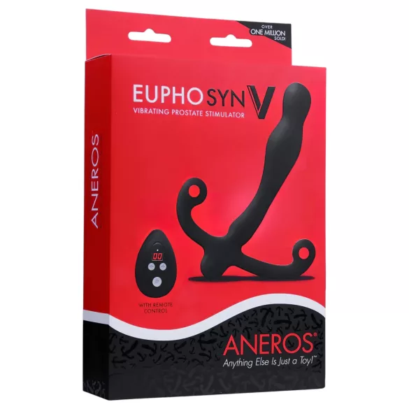 Aneros Eupho Syn V - prostatos vibratorius su pulteliu - juodas