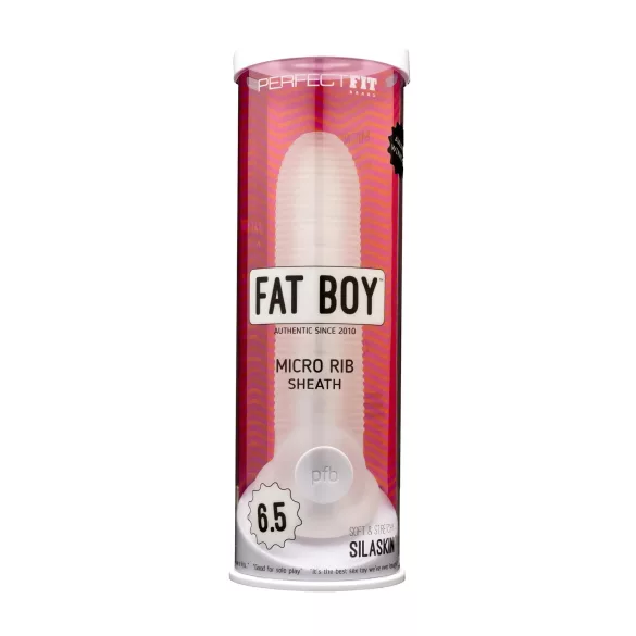 Perfect Fit - Fat Boy Micro Ribbed - penio mova (17 cm, balta)