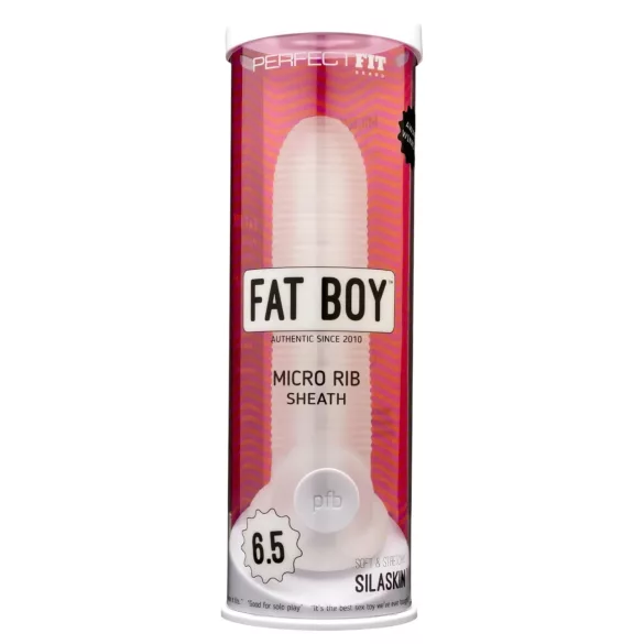 Perfect Fit - Fat Boy Micro Ribbed - penio mova (17 cm, balta)