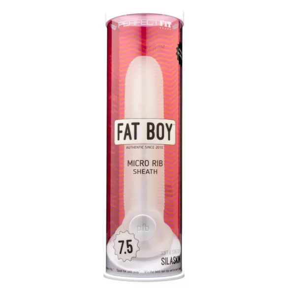Perfect Fit - Fat Boy Micro Ribbed - penio mova (19 cm, balta)