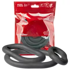   Perfect Fit Ultra Wrap - storas penio žiedų rinkinys - juodas (3 vnt)