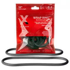   Perfect Fit Slim Wrap 12 - plonas penio žiedas - juodas (30cm)