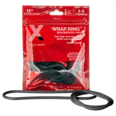   Perfect Fit Slim Wrap 15 - plonas penio žiedas - juodas (38 cm)
