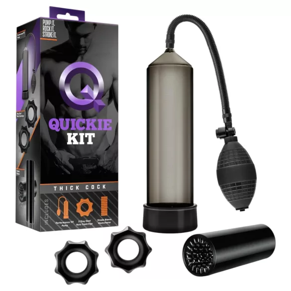 Quickie Kit - penio pompos rinkinys - storas - 4 dalių