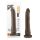 Dr. Skin 8,5 - tikroviškas dildo su siurbtuku - rudas (20,5 cm)