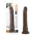 Dr. Skin 8,5 - tikroviškas dildo su siurbtuku (rudas, 20,5 cm)