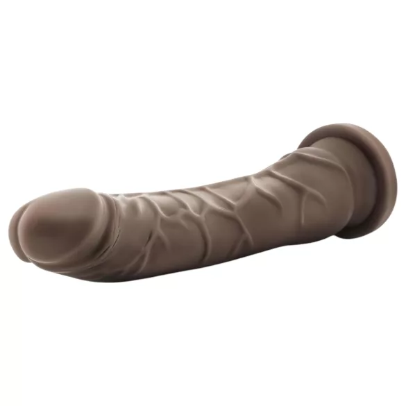 Dr. Skin 8,5 - tikroviškas dildo su siurbtuku (rudas, 20,5 cm)