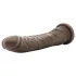 Dr. Skin 8,5 - tikroviškas dildo su siurbtuku (rudas, 20,5 cm)