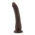 Dr. Skin 8,5 - tikroviškas dildo su siurbtuku - rudas (20,5 cm)