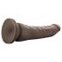 Dr. Skin 8,5 - tikroviškas dildo su siurbtuku - rudas (20,5 cm)