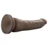 Dr. Skin 8,5 - tikroviškas dildo su siurbtuku (rudas, 20,5 cm)